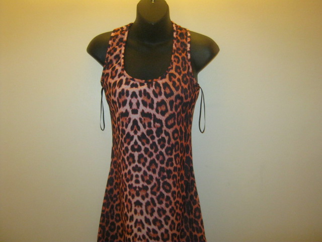 dress leopard red acrylic