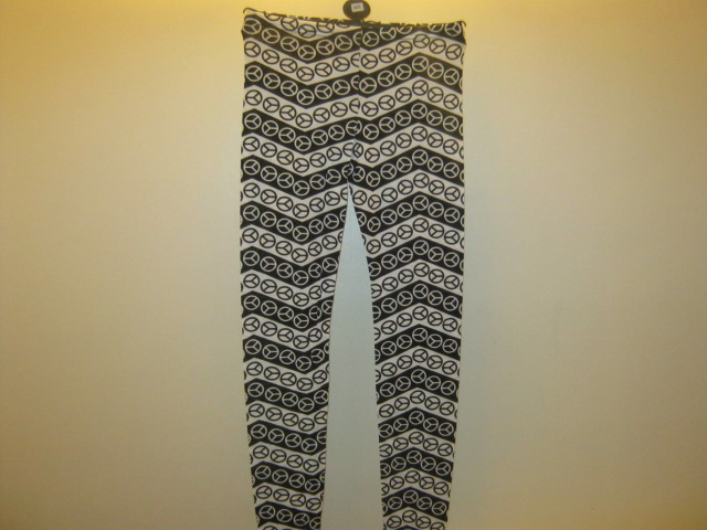 legging black and white stripes