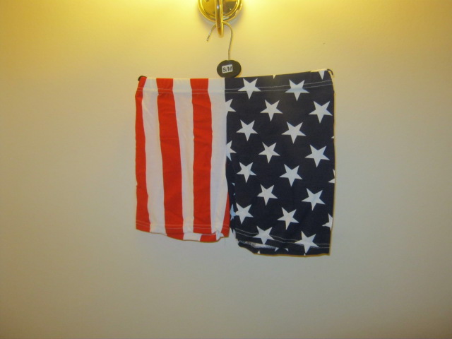 short american flag acrylic