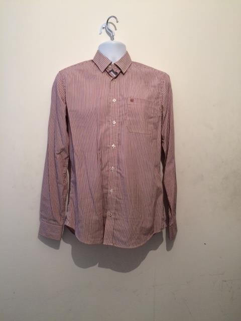 shirt red long sleeve medium cotton